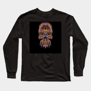 Electroluminated Skull - Peachy Long Sleeve T-Shirt